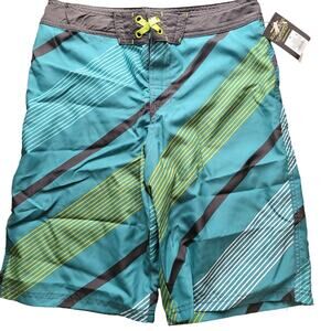 Art class size 18 blue green swim shorts